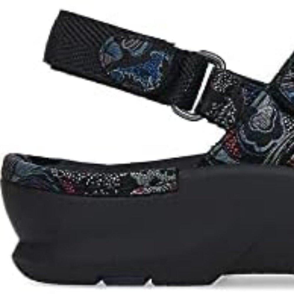 WOLKY Lisse Black Blue Nubuck Comfort Adjust European Walking Shoes EU 40 US 9 - Picture 5 of 7